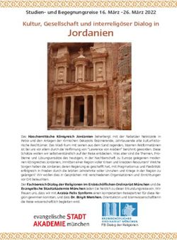 Jordanien Kultur, Gesellschaft und interreligöser Dialog in - Evangelische Stadtakademie München
