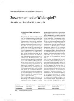 Zusammenoder Widerspiel? - Aspekte von Komplexit&auml;t in der Lyrik - Germanistik