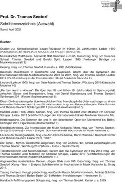 Prof. Dr. Thomas Seedorf - Schriftenverzeichnis (Auswahl)