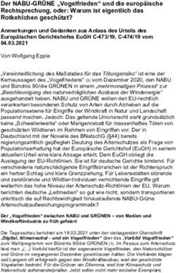 Der NABU-GRÜNE "Vogelfrieden" und die europäische Rechtsprechung, oder: Warum ist eigentlich das Rotkehlchen geschützt?