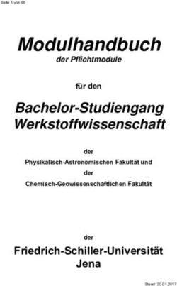 Modulhandbuch Bachelor-Studiengang Werkstoffwissenschaft - Friedrich-Schiller-Universität - oM