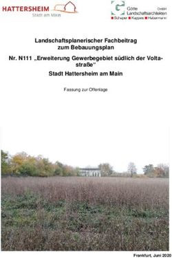Landschaftsplanerischer Fachbeitrag zum Bebauungsplan Nr. N111 "Erweiterung Gewerbegebiet s&uuml;dlich der Volta-stra&szlig;e" Stadt Hattersheim am Main ...
