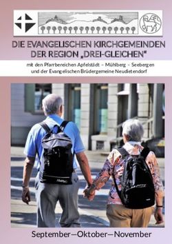 DIE EVANGELISCHEN KIRCHGEMEINDEN DER REGION "DREI-GLEICHEN" - September-Oktober-November - mit den Pfarrbereichen Apfelstädt - Mühlberg ...