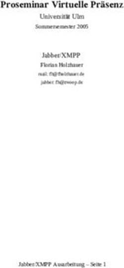 Proseminar Virtuelle Präsenz - Universität Ulm Sommersemester 2005 Jabber/XMPP Florian Holzhauer - Uni Ulm