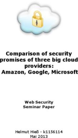 Comparison of security promises of three big cloud providers: Amazon, Google, Microsoft - Web Security Seminar Paper