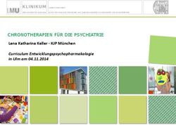 CHRONOTHERAPIEN FÜR DIE PSYCHIATRIE - Lena Katharina Keller - KJP München Curriculum Entwicklungspsychopharmakologie in Ulm am 04.11.2014