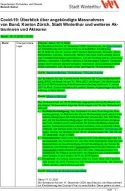 Covid-19: &Uuml;berblick &uuml;ber angek&uuml;ndigte Massnahmen von Bund, Kanton Z&uuml;rich, Stadt Winterthur und weiteren Ak- teurinnen und Akteuren - Stadt ...