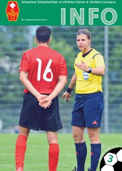 I NFO Schweizer Schiedsrichter L'Arbitre Suisse L'Arbitro Svizzero