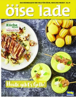 Heute gibt's Gelb! - K&uuml;che - Mehr zum Thema - Volg