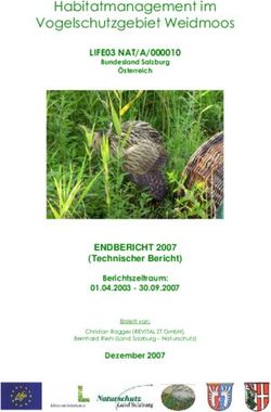 Habitatmanagement im Vogelschutzgebiet Weidmoos