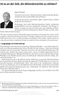 Ist es an der Zeit, die Aktionärsrechte zu stärken? - Nomos ...