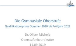 Die Gymnasiale Oberstufe - Dr. Oliver Michele Oberstufenkoordinator 11.09.2019 Qualifikationsphase Sommer 2020 bis Frühjahr 2022