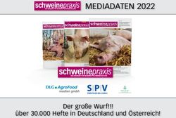 S P V - Mediadaten 2022 - der gro&szlig;e Wurf!!! &uuml;ber 30.000 Hefte in deutschland und &Ouml;sterreich! - DLG-Verlag