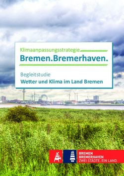 Wetter und Klima im Land Bremen - Begleitstudie