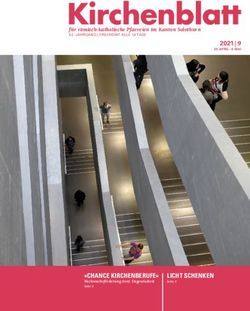 "CHANCE KIRCHENBERUFE" LICHT SCHENKEN - Kirchenblatt