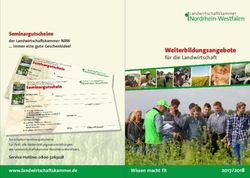 Weiterbildungsangebote - für die Landwirtschaft