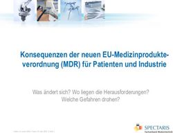 Konsequenzen der neuen EU-Medizinprodukte-verordnung (MDR) f&uuml;r Patienten und Industrie - Was &auml;ndert sich? Wo liegen die Herausforderungen? Welche ...