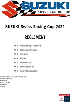 REGLEMENT SUZUKI Swiss Racing Cup 2021 - Suzuki (CH)