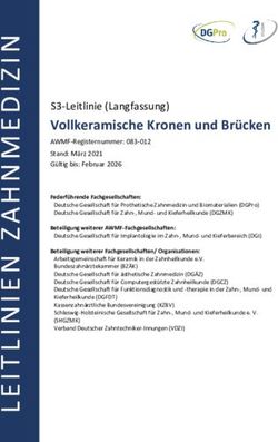 Vollkeramische Kronen und Br&uuml;cken - S3-Leitlinie (Langfassung) - KZBV