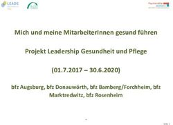 Mich und meine MitarbeiterInnen gesund führen Projekt Leadership Gesundheit und Pflege (01.7.2017 - 30.6.2020) - bfz Augsburg, bfz Donauwörth, bfz ...