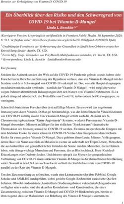 Ein &Uuml;berblick &uuml;ber das Risiko und den Schweregrad von COVID-19 bei Vitamin-D-Mangel - VitaminD.science