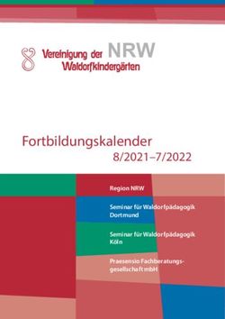 NRW Fortbildungskalender 8/2021-7/2022 - Vereinigung der Waldorfkinderg&auml;rten ...