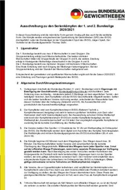 Ausschreibung zu den Serienkämpfen der 1. und 2. Bundesliga 2020/2021