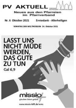 Nr. 6 Oktober 2021 Erntedank - Allerheiligen - Erzbistum ...