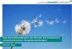 Das Umweltbundesamt als Partner bei komplexen umweltrelevanten Aufgabenstellungen lt - A f