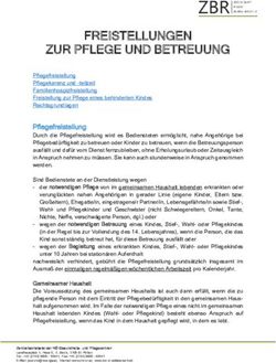 FREISTELLUNGEN ZUR PFLEGE UND BETREUUNG - ZBR