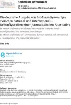 Die deutsche Ausgabe von Le Monde diplomatique zwischen national und international - Rekonfiguration einer journalistischen Alternative