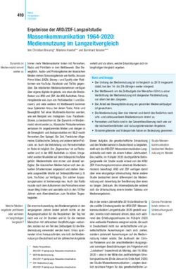 Massenkommunikation 1964-2020: Mediennutzung im Langzeitvergleich - ARD-Werbung