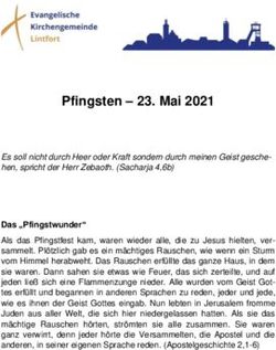 Pfingsten - 23. Mai 2021 - Evangelische Kirchengemeinde ...