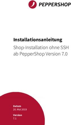 Installationsanleitung - Shop-Installation ohne SSH ab PepperShop Version 7.0 - Datum