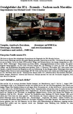 Ostalgiefahrt der IFA - Freunde - Sachsen nach Marokko