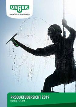 PRODUKT&Uuml;BERSICHT 2019 - G&Uuml;LTIG AB 01.01.2019 - Unger USA