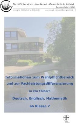 Informationen zum Wahlpflichtbereich und zur Fach leistungsdifferenzierung - Bischöfliche Maria-Montessori ...