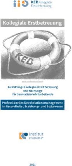 INSTITUT PRODEMA - KEB KOLLEGIALE ERSTBETREUUNG