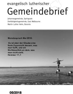 Monatsspruch Mai 2018: Es ist aber der Glaube eine feste Zuversicht dessen, was man hofft, und ein Nichtzweifeln an dem, was man nicht sieht ...