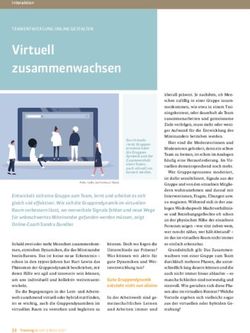 Virtuell zusammenwachsen - Live Online Academy