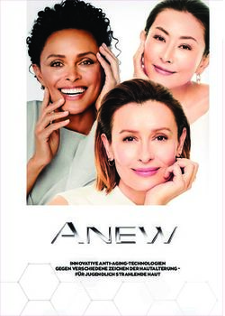 INNOVATIVE ANTI-AGING-TECHNOLOGIEN GEGEN VERSCHIEDENE ZEICHEN DER HAUTALTERUNG - F&Uuml;R JUGENDLICH STRAHLENDE HAUT