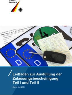 Leitfaden zur Ausfüllung der Zulassungsbescheinigung Teil I und Teil II - Stand: Juli 2021