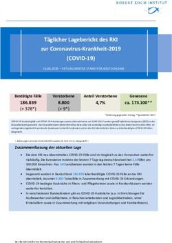 (COVID-19) Täglicher Lagebericht des RKI zur Coronavirus-Krankheit-2019