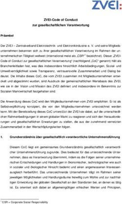 ZVEI-Code of Conduct zur gesellschaftlichen Verantwortung