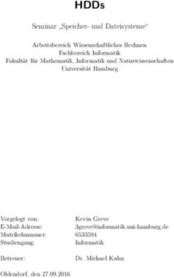 HDDs Seminar "Speicher- und Dateisysteme" - HPS