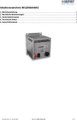 Inhaltsverzeichnis 801200A44001 - Betriebsanleitung 2. Rechtliche Bestimmungen 3. Sicherheitshinweise 4. Technische Daten 5. Ausschnittsmasse ...
