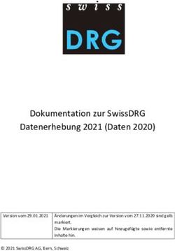 Dokumentation zur SwissDRG Datenerhebung 2021 (Daten 2020)