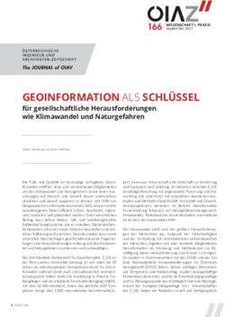 GEOINFORMATION ALS SCHLÜSSEL - für gesellschaftliche Herausforderungen wie Klimawandel und Naturgefahren - OIAV