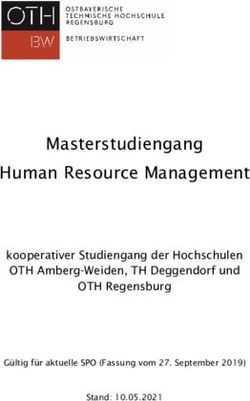 Masterstudiengang Human Resource Management - kooperativer Studiengang der Hochschulen OTH Amberg-Weiden, TH Deggendorf und OTH Regensburg - OTH ...