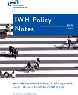Wirtschaftliche Mobilit&auml;t d&uuml;rfte nach Lockerung deutlich steigen - aber auch die Zahl der COVID-19-F&auml;lle 3/2021